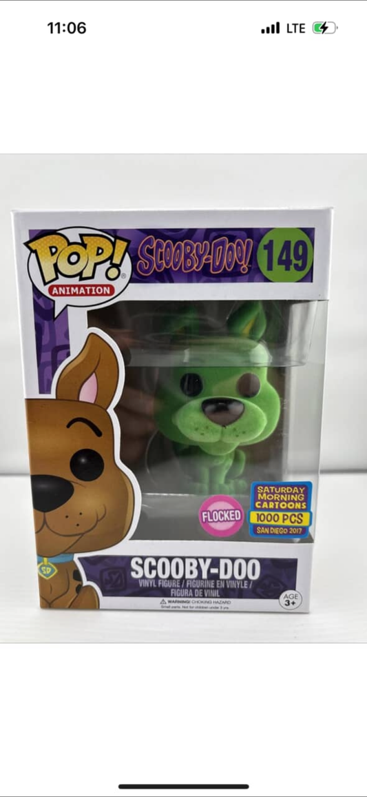 Flocked Green Scooby Doo Pop!