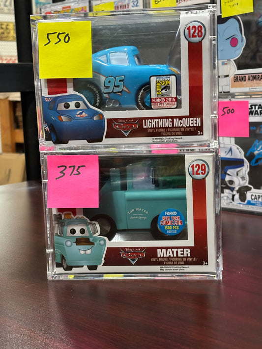Cars Mater Nycc + McQueen SDCC